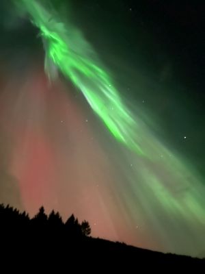 Utruleg Nordlys p Nesjartun